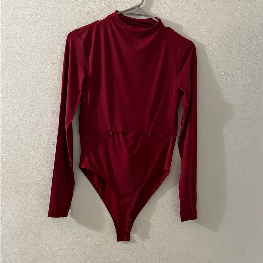 Zara Red Long Sleeve Bodysuit